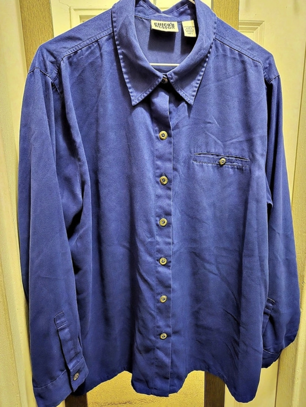 Chico's Burple (Blue-Purple) Button Down Shirt